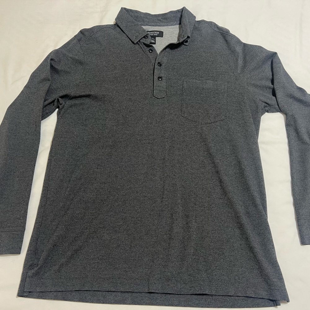 Nordstrom Men's Charcoal Button Down Shirt